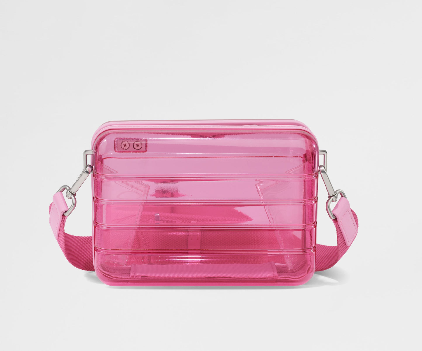 The Mini Crossbody in Translucent Pink