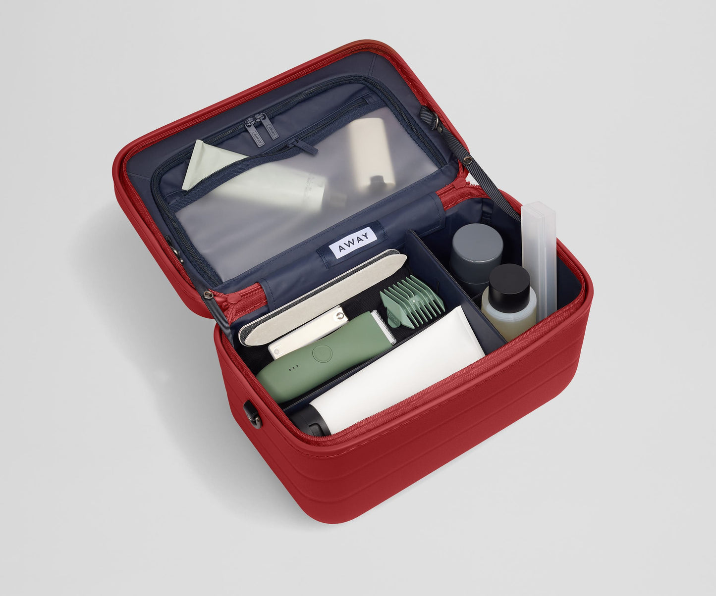 The Train Case in Tango Red