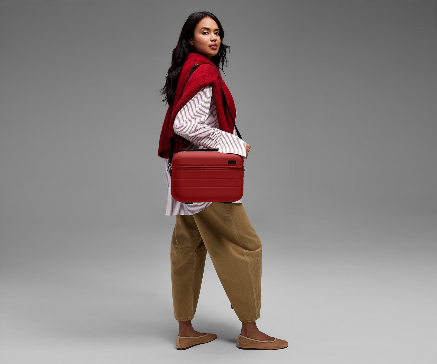 The Train Case in Tango Red