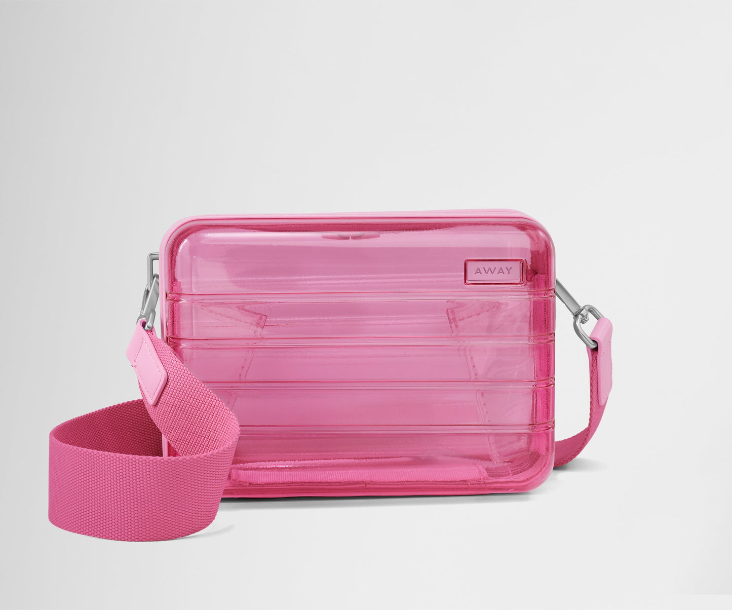 The Mini Crossbody in Translucent Pink
